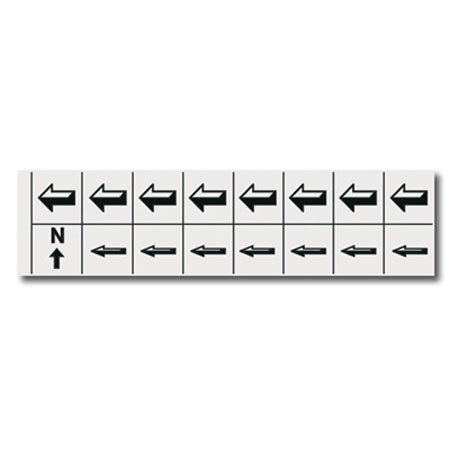 Sirchie Adhesive Photo Arrows, 25 Sheets
