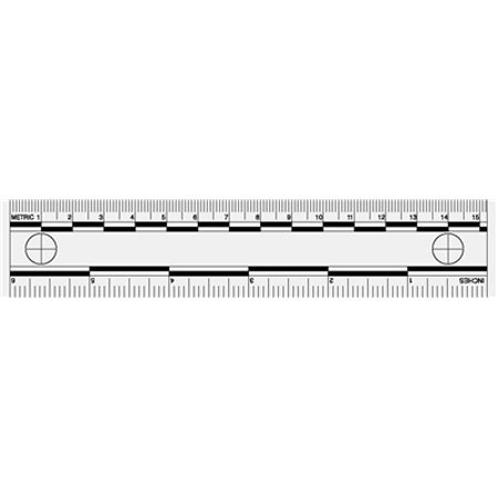 Sirchie 6" Photo Evidence Scale, Set of 10, Transparent
