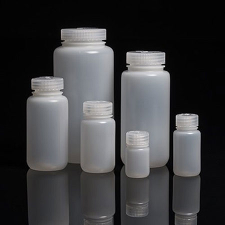 Sirchie Nalgene 4 oz Translucent colored HDPE wide-mouth jars, 12-Pack