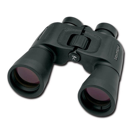 Sightron 10x50mm SII Porro Prism Binocular, 7.2 Deg Angle of View, Black Rubber