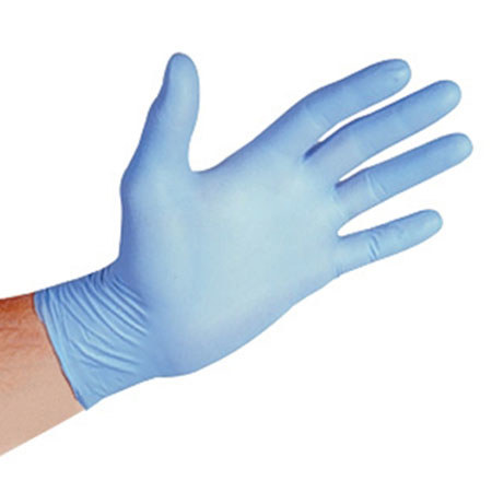 Sirchie Nitrile Gloves, Medium, 100 Each, Blue
