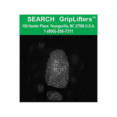 Sirchie 2x2" GripLifters with Printed Black Backing Cards, 100 Each