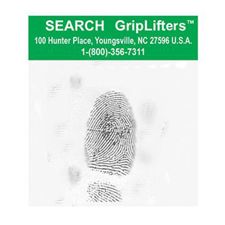 Sirchie 2x2" GripLifters with Plain White Backing Cards, 100 Each