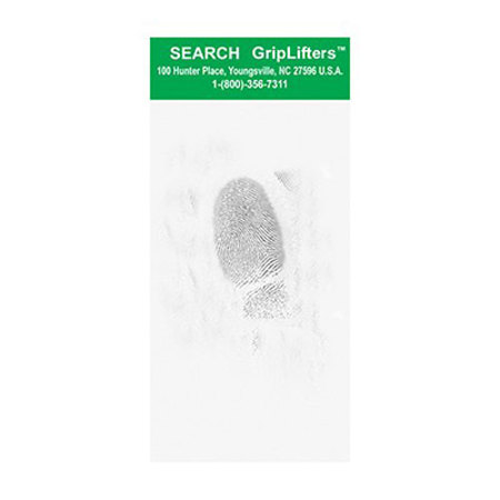 Sirchie 2x4" GripLifters with Plain White Backing Cards, 100 Each