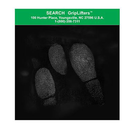 Sirchie 4x4" GripLifters with Plain Black Backing Cards, 100 Each