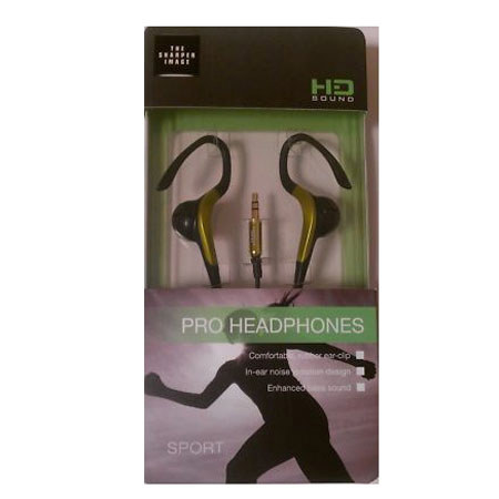 The Sharper Image Noise Isolating Headphones, Green