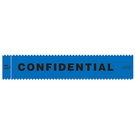 Sirchie Evidence Integrity Strips, Confidential, 100 Pack, Blue