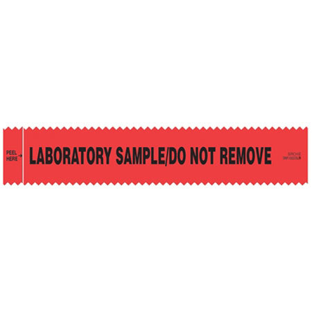Sirchie Evidence Integrity Strips, Lab Sample, 100, Red
