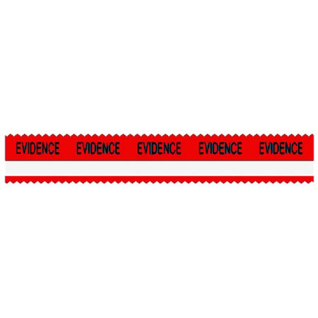 Sirchie Evidence Integrity Strips, Red with White, 100/Box