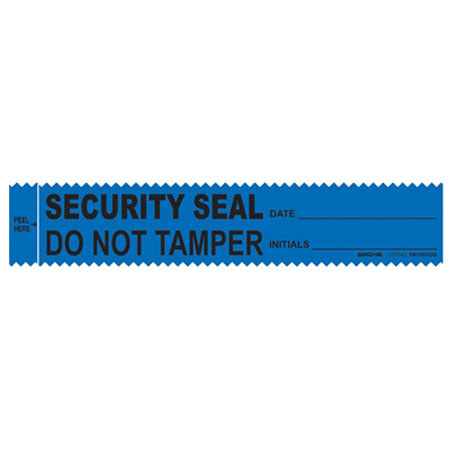 Sirchie Evidence Integrity Strips, Security Seal, 100/Box, Blue