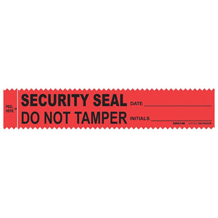 Sirchie Evidence Integrity Strips, Security Seal, 100/Box, Red