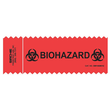 Sirchie Evidence Biohazard Integrity Shorts, Set of 100, RED