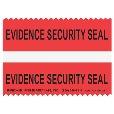 Evidence Security Integrity Strips with White Stripe, Set Of 100