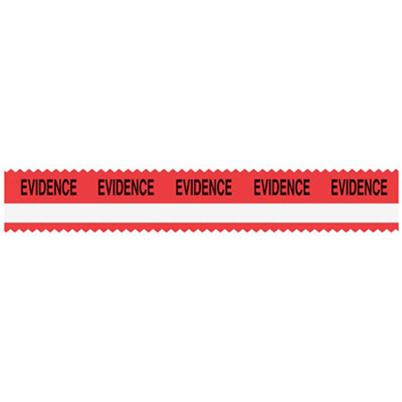 Sirchie Sirchmark 54' Evidence Tape, Red with White Strip