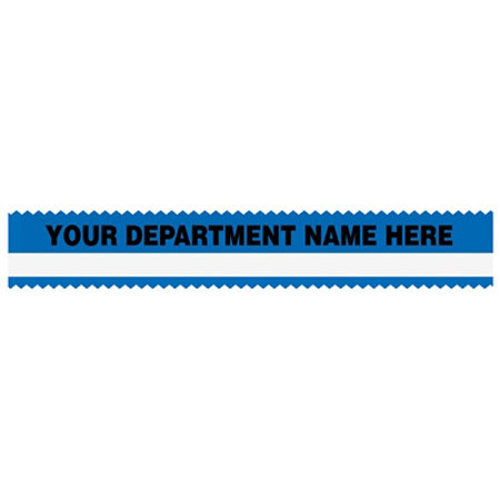 Sirchie SIRCHMARK Evidence Tape, Blue with White Stripe, Custom Imprint, 54'