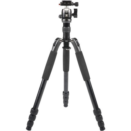 Sirui T-004S Traveler Light 4-Section Aluminum Tripod with B-00 Ball Head, Black