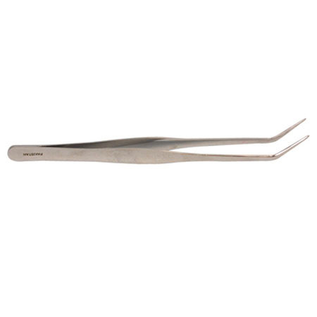 Sirchie 6.5" Curved Point Nickel Plated Tweezers