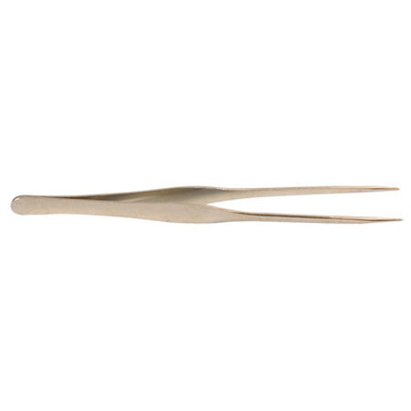 Sirchie 6.5" Straight Point Nickel Plated Tweezers
