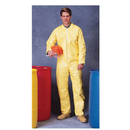 Sirchie Tychem Coverall with Collar and Zipper, Medium