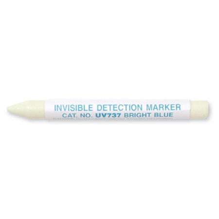 Sirchie Invisible Fluorescent Crayon, Ivory White, Fluoresces Bright Blue