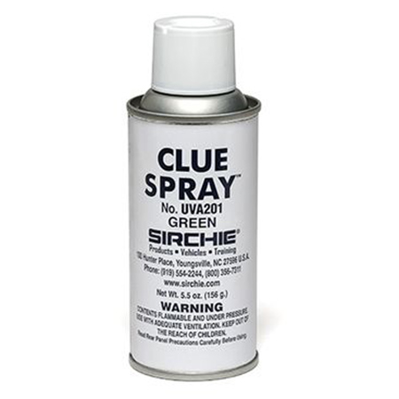 Sirchie 6oz Clue Spray Fluorescent Powder, Light BuffGreen