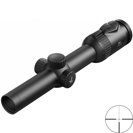Swarovski Optik 1-8x24 Z8i+ Riflescope with Illum. 4A-I Reticle, 34mm Tube, Ring