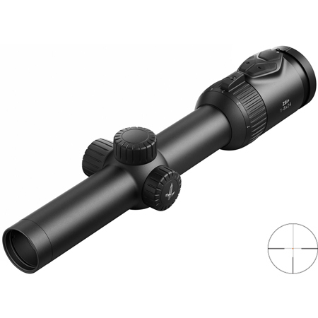 Swarovski Optik 1-8x24 Z8i+ Riflescope with Illum. 4A-IF Reticle, 34mm Tube,Ring