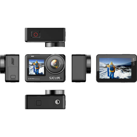 SJCAM SJ10 Pro 4K Ultra HD Dual Screen Action Camera, Black SJ10