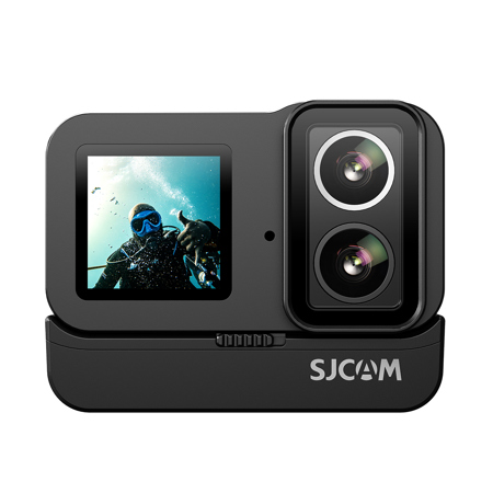 SJCAM SJ20 Waterproof 4K Ultra HD Dual Lens Action Camera, Black SJ20