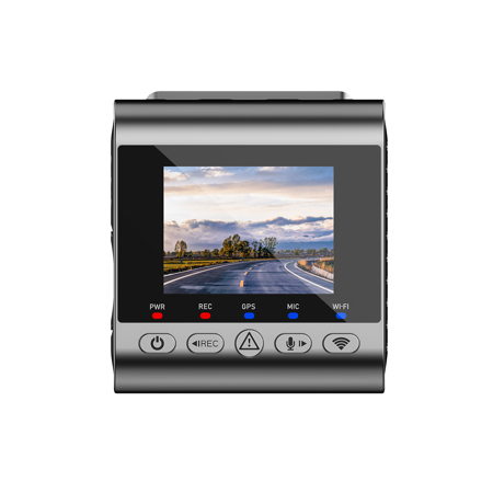SJCAM M60 3-Channel 4K Ultra HD Wi-Fi GPS Front and Rear View Dash Camera with 2" LCD Screen, Black
