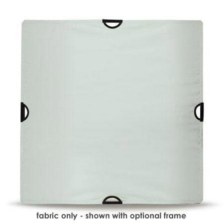 Scrim Jim Silver & White Small Fabric, 42x42"