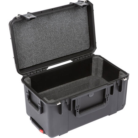 SKB iSeries 3RU Injection Molded Fly Rack Waterproof Wheeled Case, 9" Depth