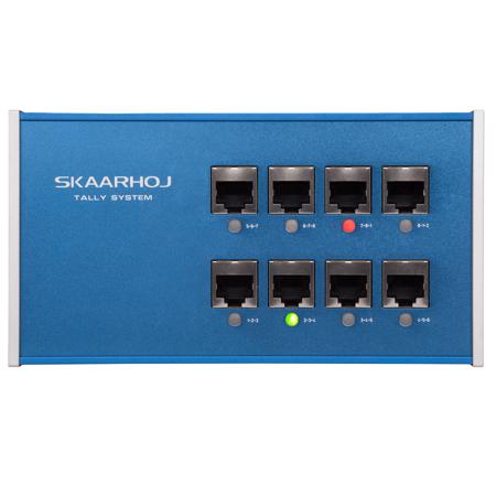 Skaarhoj 8-Ch Tally Box V2 for Blackmagic Design ATEM Switcher & vMix Software