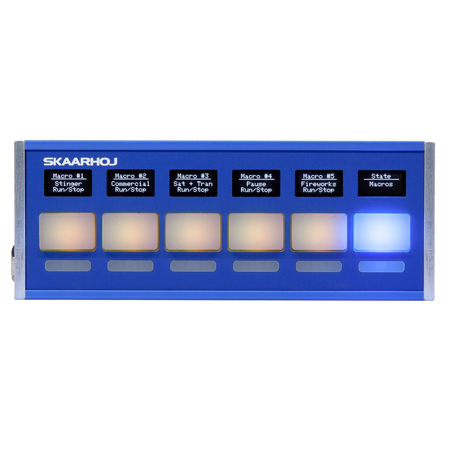 Skaarhoj Quick Bar Control Panel with Blue Pill Inside
