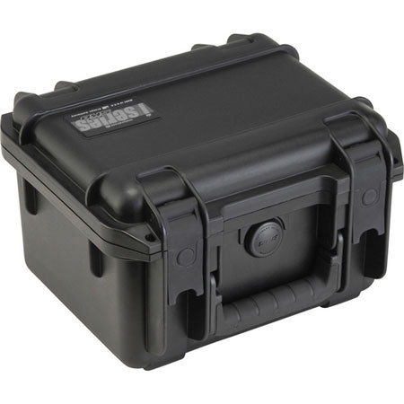 3I-0907-6B-E Small Injection Molded Waterproof Case, 9.5x7.38x6.13", Black