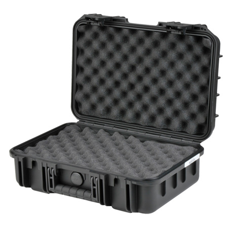 SKB 3I-1610-5B-L Injection Molded Waterproof Case with Layered Foam, 16x10x5.5", Black