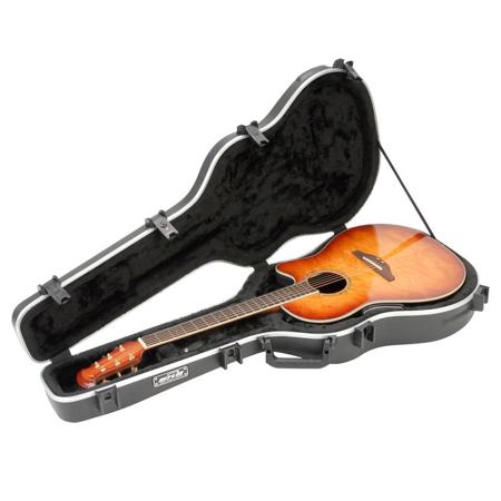 SKB Shallow Acoustic Roundback Shaped Guitar Hardshell Case