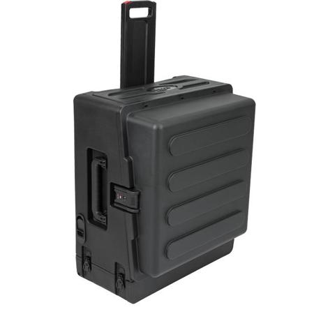 SKB 10x2 Compact Rolling Rig, 10U Top Rack, 2U Front Rack, Steel Rails