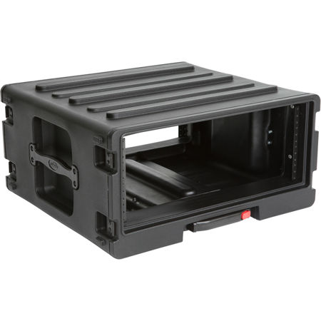SKB 4RU Space Stack with Roto Rolling Rack, Wheels and Handle