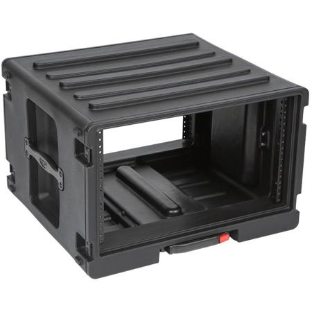 SKB 6 RU Space Stacks with Roto Rolling Rack, Wheels and Handle, Waterproof
