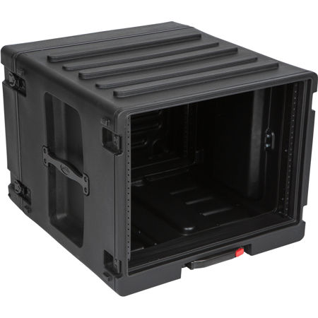 SKB 8RU Space Stack with Roto Rolling Rack, Wheels and Handle