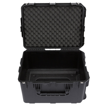 SKB iSeries 2317-14 Case with Removable 4U Guitar FX Fly Rack Cage for Line 6 HELIX Rack or Kemper Rack & Floor Controller, Waterproof, TSA Latches and Wheels