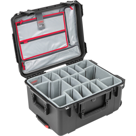 SKB iSeries 3i-2015-10 Case with Photo Dividers & Lid Organizer, Black/Gray