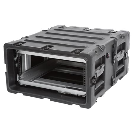 SKB 20" Removable Shock Rack Transport Case, 4 RU, Black