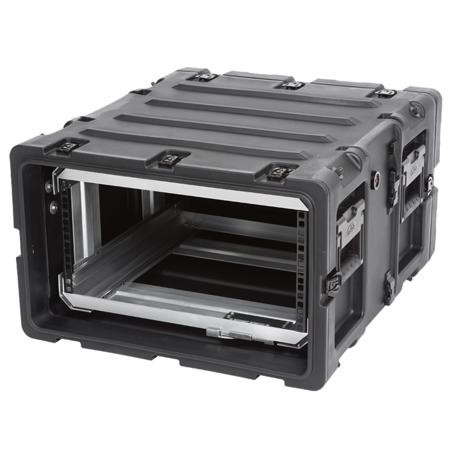 SKB 20" Removable Shock Rack Transport Case, 5 RU, Black