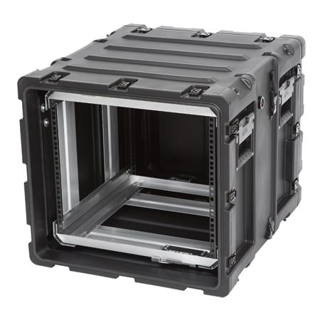 SKB 20" Removable Shock Rack Transport Case, 9 RU, Black