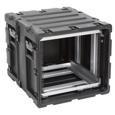 SKB 20" Removable Shock Rack Transport Case, 9 RU, Black