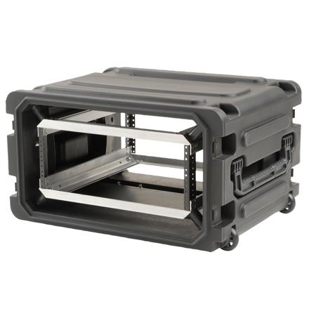 SKB 3SKB-R04U20W 4U Roto Shockmount Rolling Rack, Black