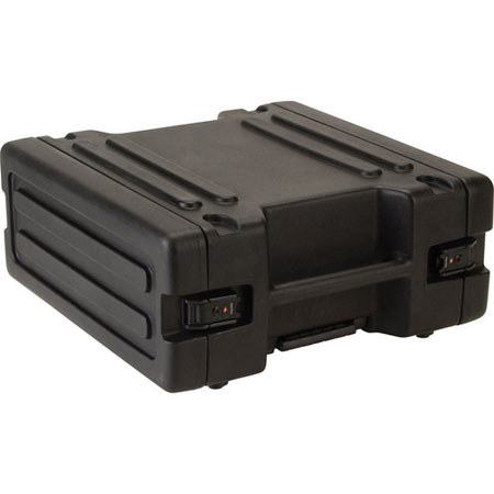 SKB 1SKB-R4W 4U Space Rack with In-line Wheels, Black