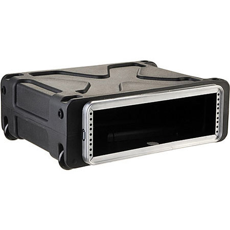 SKB SKB-RLX3 3U Roll-X Rack Case, Wheels/Handle, Black